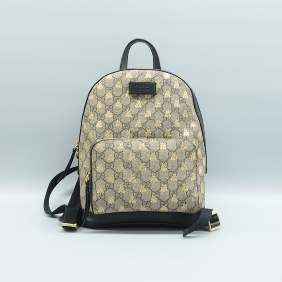 GUCCI Brown GG Supreme Canvas Backpack - Picture 1 of 12